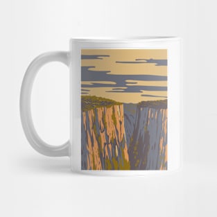 Itaimbezinho Canyon in Aparados da Serra National Park Brazil WPA Art Deco Poster Mug